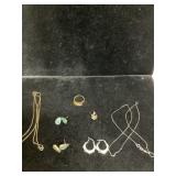 14 kt Jewelry Including Earrings and Necklaces