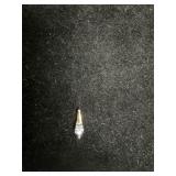 10 kt Gold Pendant with Blue and White Stone Accen