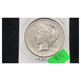 Major Key 1921 Silver Peace Dollar