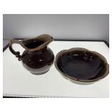 McCoy Pottery Pitcher and Bowl Set