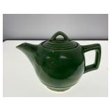 Green McCoy Pottery Teapot with Lid