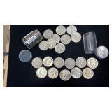 (36) Loose Eisenhower Dollars: Roll (24) 1971,