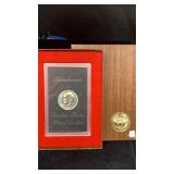1974-S Silver Proof Eisenhower Dollar, Brown Box