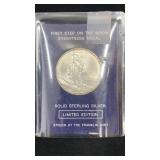 Sterling Silver ï¿½ï¿½First Step on the Moonï¿½ï¿½ Medal,