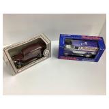 Two Die-Cast Truck Banks: 1938 & 1927 Models