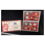 Key Set 1999-S Silver Proof Set, first year State