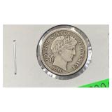 1916 Silver Barber Dime better grade