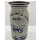 2002 Newtown Heritage Festival Pottery Crock
