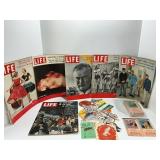 Six Life Magazines 1950s, Baroid Notepads, and Vin