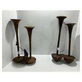 Rusty Metal Dual Horn Assemblies
