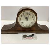Ingraham Mantel Clock With Key and Pendulum