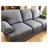 King Hickory Blue Tweed Upholstered Sofa