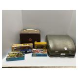 HO Scale Model Trains, Projector, and Typewriter G