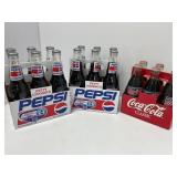 Pepsi and Coca-Cola Glass Bottles in Original Pack