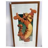 Framed Tigger Print, 20x37