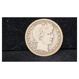 Semi-key 1908-S Silver Barber Quarter