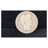 1908-D Silver Barber Quarter
