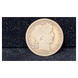 1907-S Silver Barber Quarter