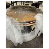 Large Vintage-Style Bass Drum with Accessories