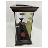 Wood And Glass Candle Display Case