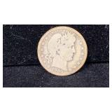 1909-D Silver Barber Quarter