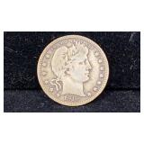 1910 Silver Barber Quarter better grade
