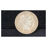 1914 Silver Barber Quarter higher grade