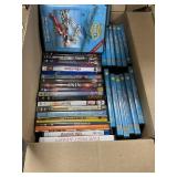 DVDs in Cardboard Storage Box