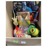 Box Lot of Assorted Toys and Accessories