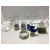 Glassware, Ceramic, and Porcelain Pieces