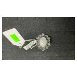 German Silver Size 8 White Rainbow Ring