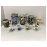 Ceramic Beer Steins and Creamers