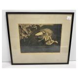 Lithograph Print #16/20 'Trick or Treat' by Durawa
