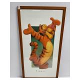 Framed Print of Tigger Illustration, 20x37