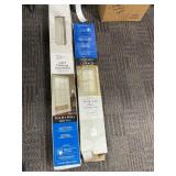 Two Mainstays Light Filtering Vinyl Blinds