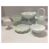 Milk Glass Decorative Tableware