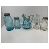 Ball Mason Jars, Atlas Jar, and English-Style Pitc