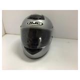 HJC Silver Full-Face Motorcycle Helmet