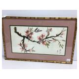 Watercolor on Paper Depicting Blossoming Branch