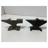 Cast Metal Miniature Anvils with Logos