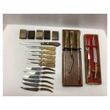 Knives, Sharpening Stones, and Tools
