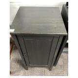 Black Wooden Cabinet with Single Door