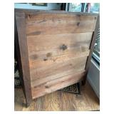 Wooden Secretary Desk with Drawers and Compartment