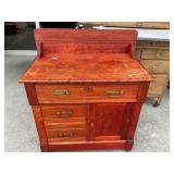 Wooden Cabinet With Drawers and Door, 17x30 Top