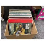 Two boxes of Vinyl Records
