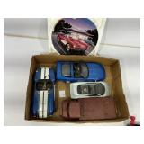 Die-Cast Cars and Decorative Plate