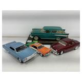 Four 1:18 Scale Die-Cast Model Cars