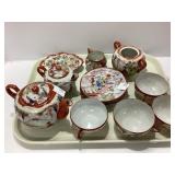 Japanese Kutani Porcelain Tea Set