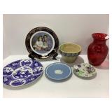 Decorative Plates, Bowl, and Vase