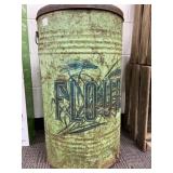 Vintage Green Metal Flour Bin, 15' x 27'